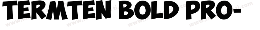 Termten Bold Pro字体转换
